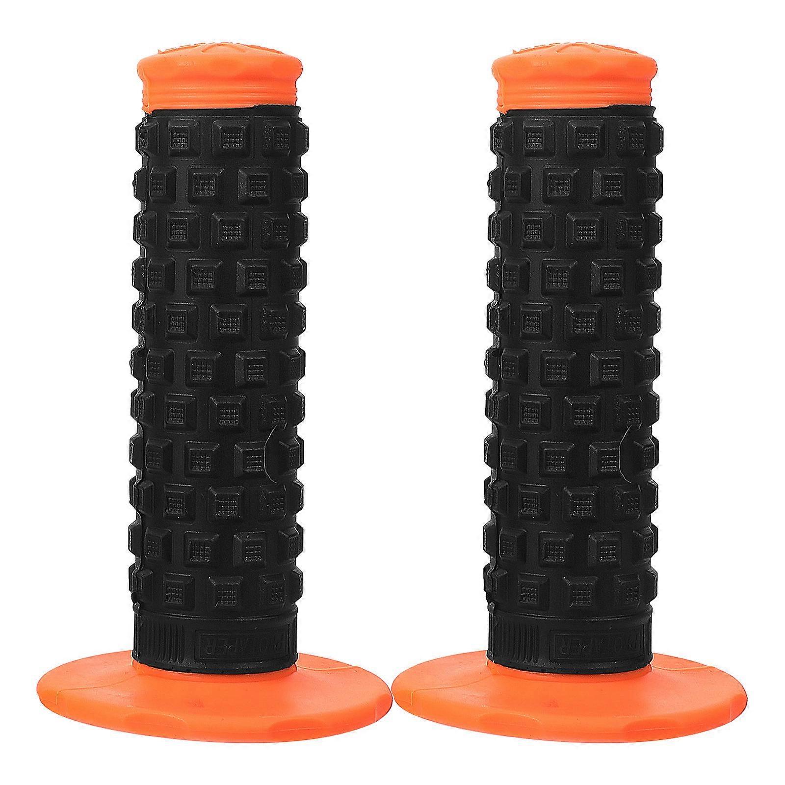 Rubber Motorcycle Handlebar Grips Universal Design Enhanced Grip Comfortable Riding Experience 2Pcs