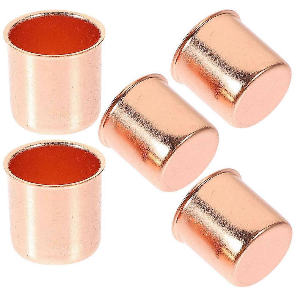Tea Lights Holders Alloy Candlesticks Prevent Wax Dripping Square Shape Home Decor 5Pcs