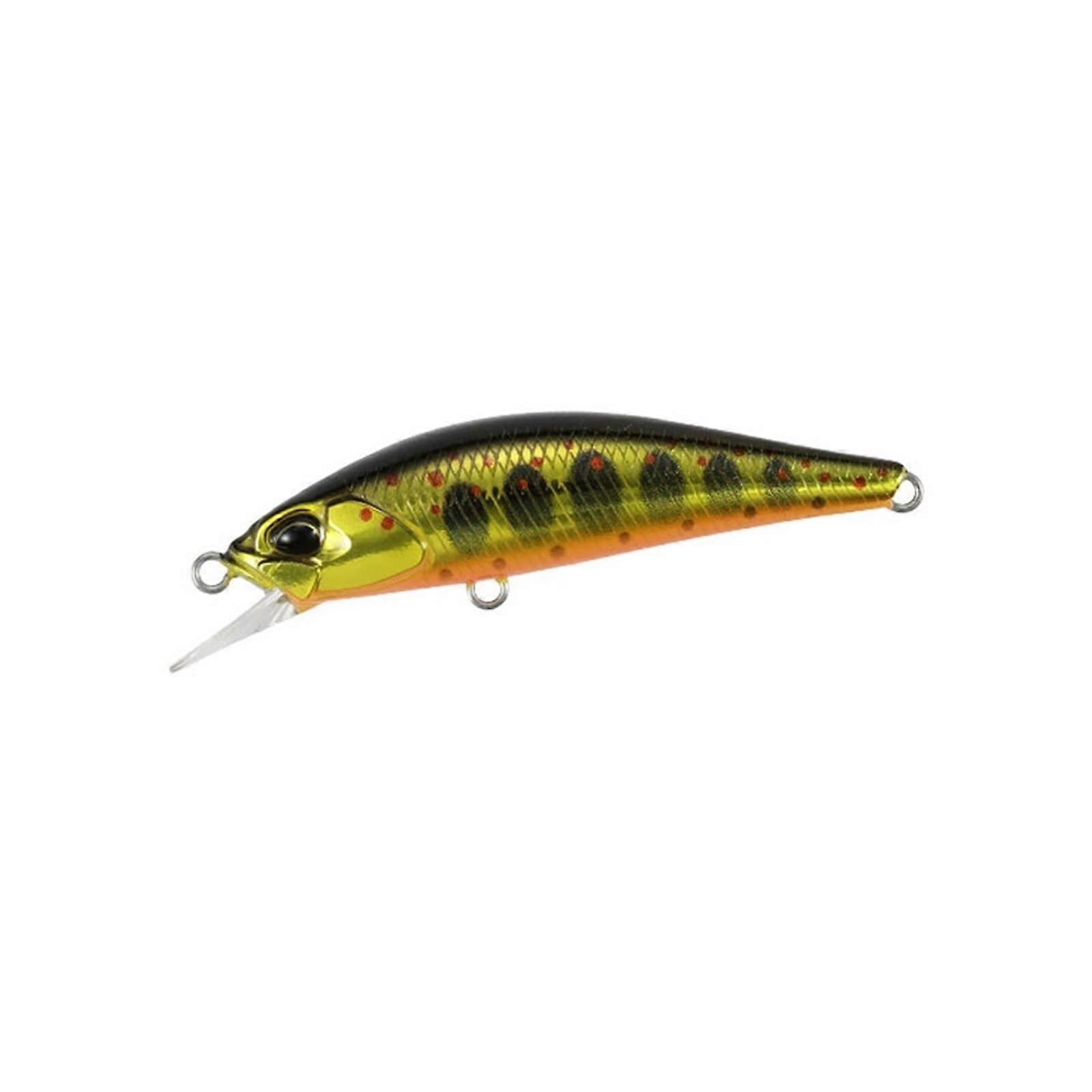 50mm 4g Mini Minnow Bait Fishing Lure with 3D Painted Finish and Sharpened Hooks, Hard Plastic Wobbler, Color I
