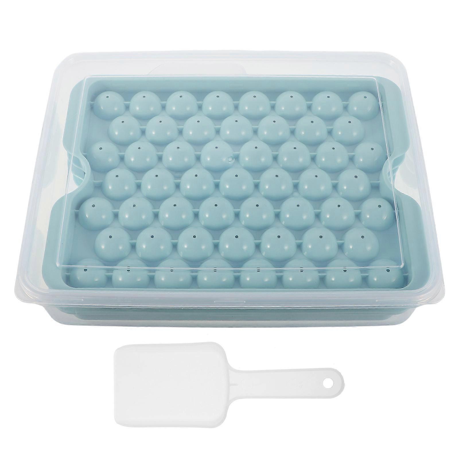 Ice Ball Tray with Lid   Reusable Ice Cube Maker for Freezer, Perfect for Cocktails, Whiskey & Drinks   Includes Scoop for Easy Serving