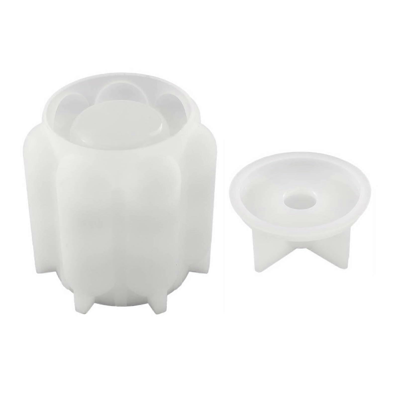 Molds made of resin with lid, silicone container, jewelry organizer, storage jar, epoxy casting holder, molds Ref: 1016