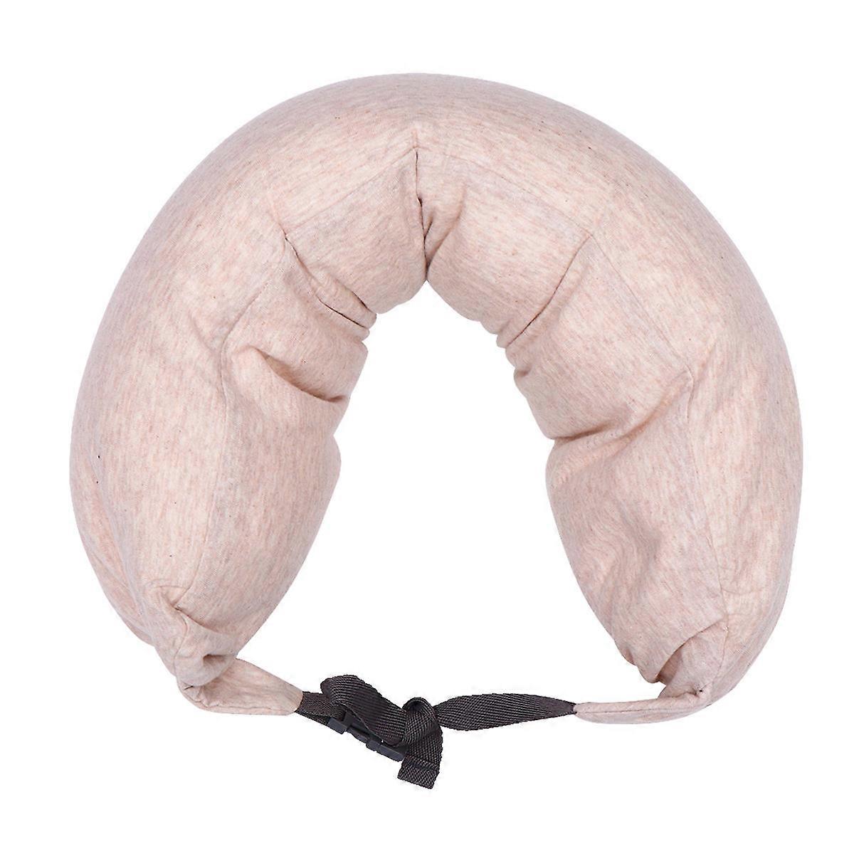 Cuscino ergonomico per il collo Cuscini a forma di U Uso da ufficio Beige 73 * 11 cm per collo e testa 1 set