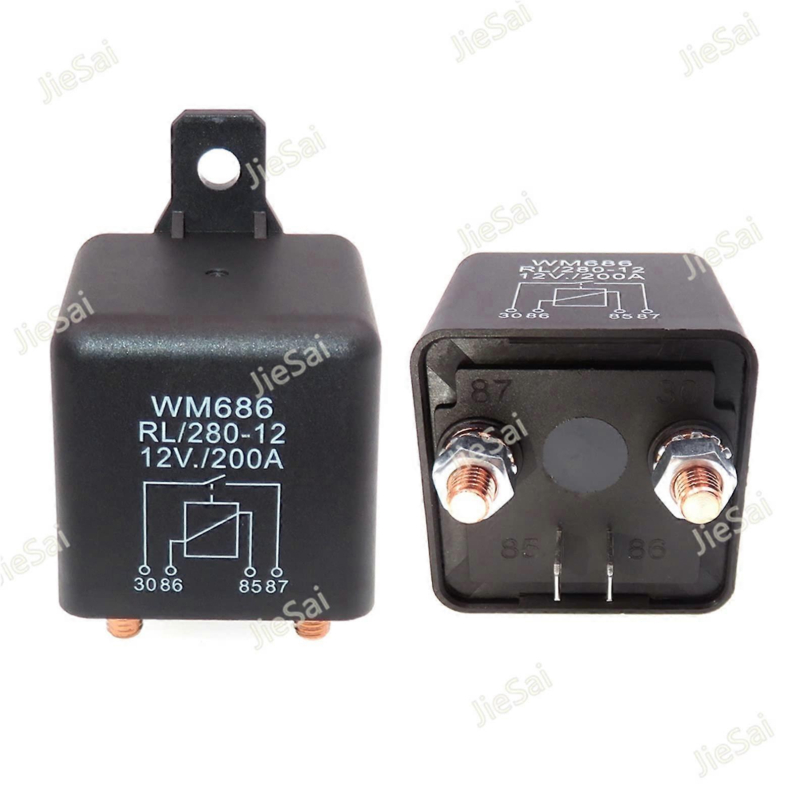Highperformance relay for continuous operation, 200A, 12V DC, caror (Size: Starting Relay)