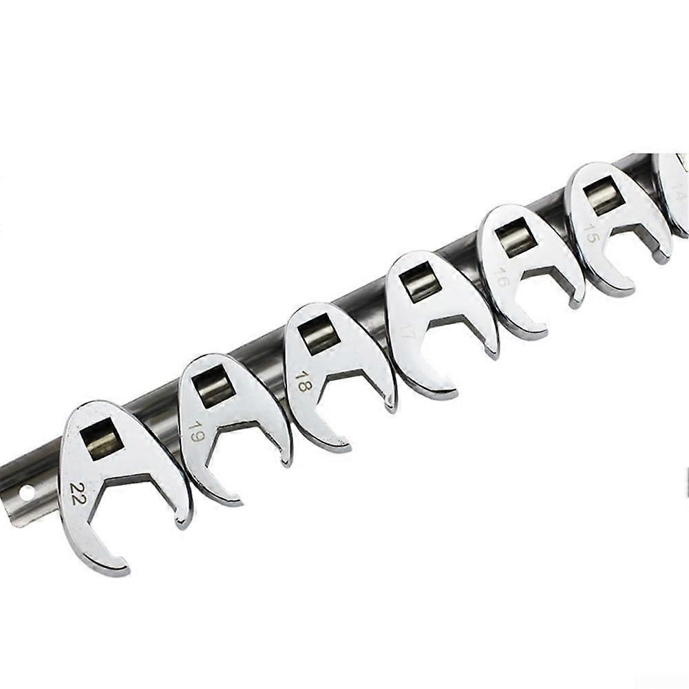 Hahnenfußschlüssel-Set 3/8 Zoll Antrieb 10-22 mm Verchromter Karbonstahl Maulschlüssel für enge Räume Schraubenschlüssel