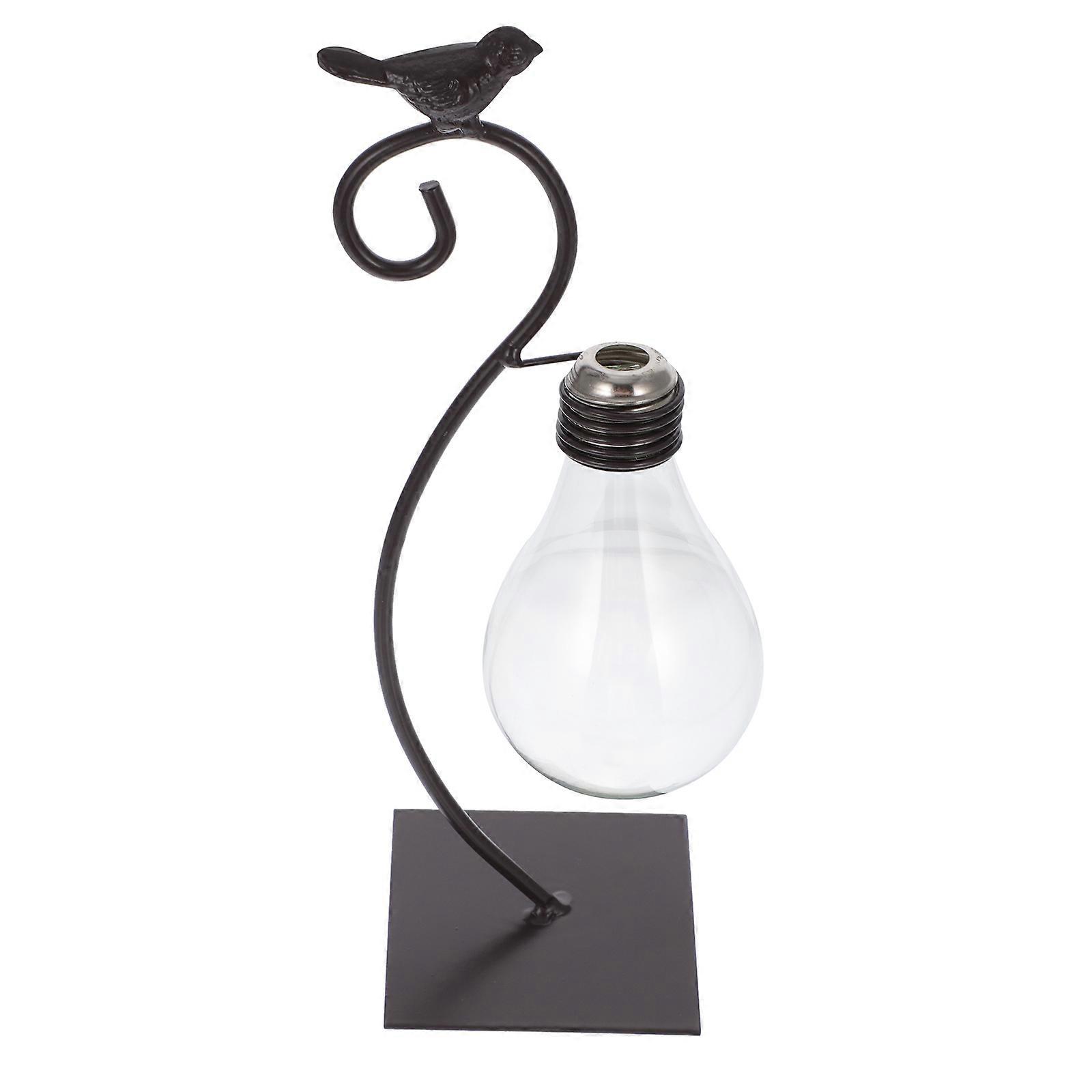 Glass Planter Desktop Decor Creative Flower Arranging Holder Black 12X8CM Plant Arranging Home Owners 1Set
