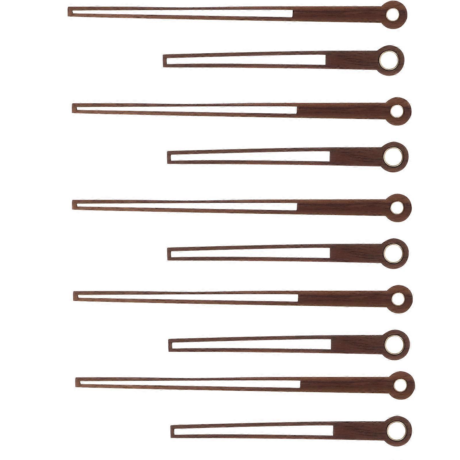 Wood Clock Hands for DIY Clock Assorted Color 5 Sets Suitable for Wall Clocks and More