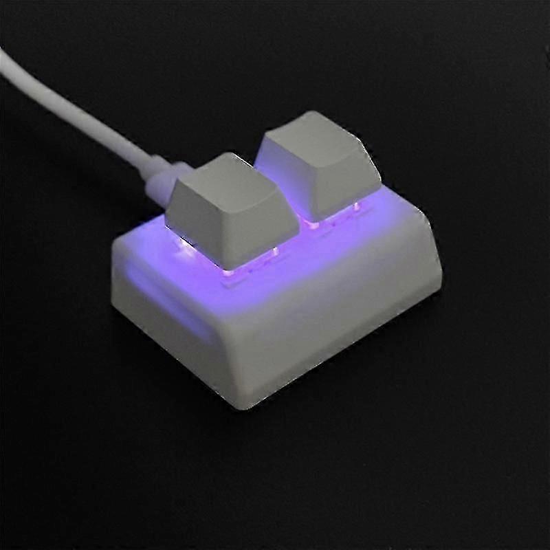 Teclado de programação macro 2 teclas RGB Mini teclado para jogos Desenho Interruptor vermelho Teclado personalizado OSU G