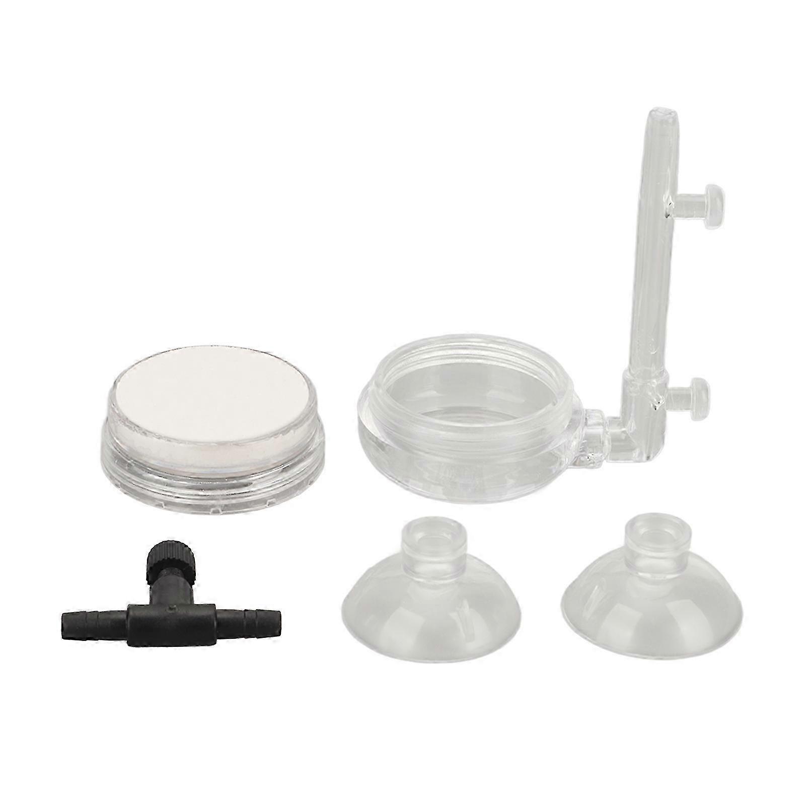 Low Pressure Transparent Glass Fish Tank Oxygen Refiner Bubble Stone Diffuser for Dissolved Oxygen
