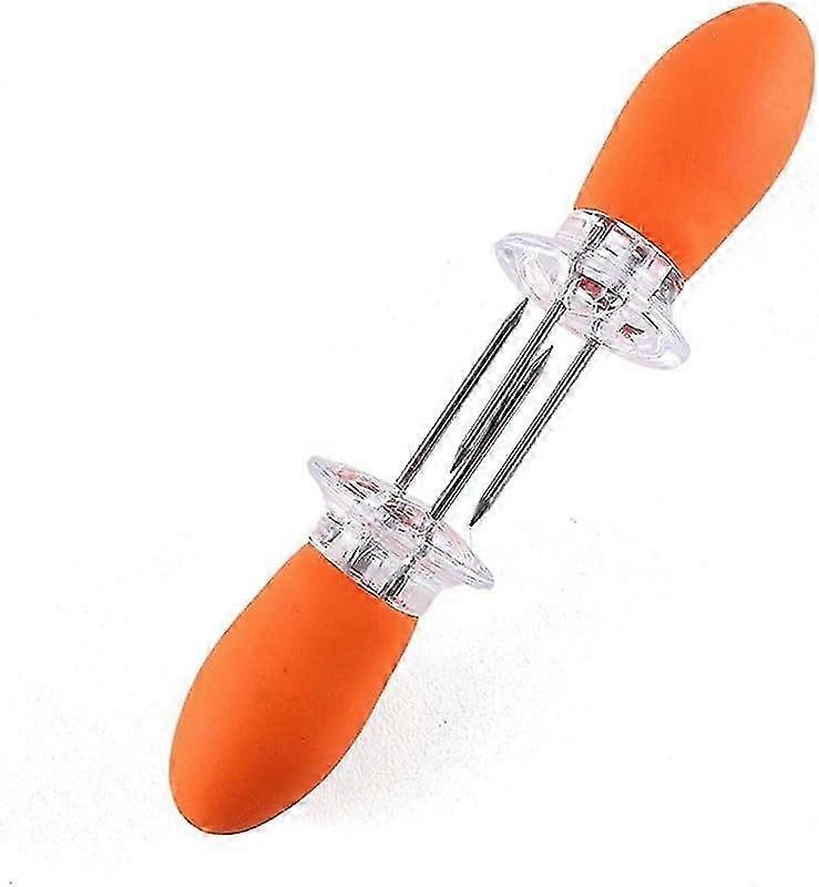 10 x Corn Cob Holders Barbecue Skewer Holder BBQ Accessories Colour: Orange