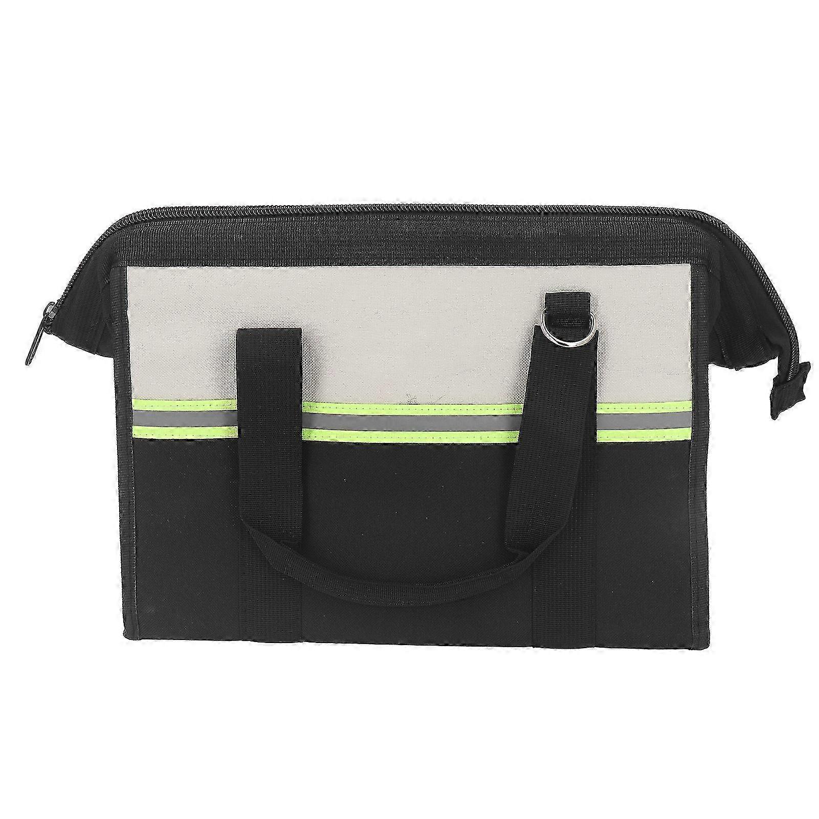 大容量ヘビーデューティーツールバッグオーガナイザー、反射ストリップポケット付き