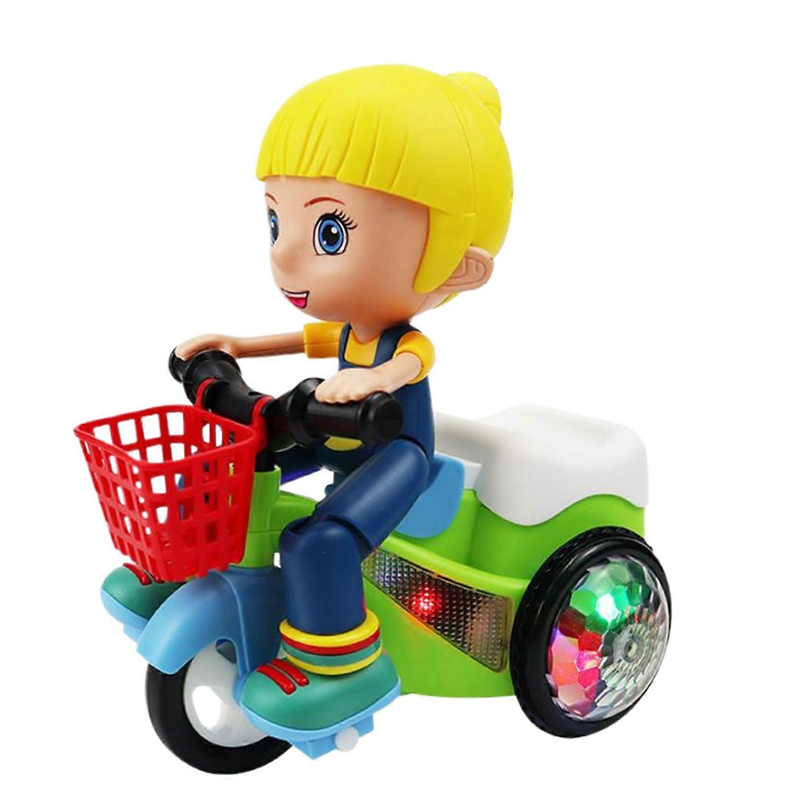 Stunt Spin Dance Tricycle with Music 360° Spin for Toddlers Preschoolers