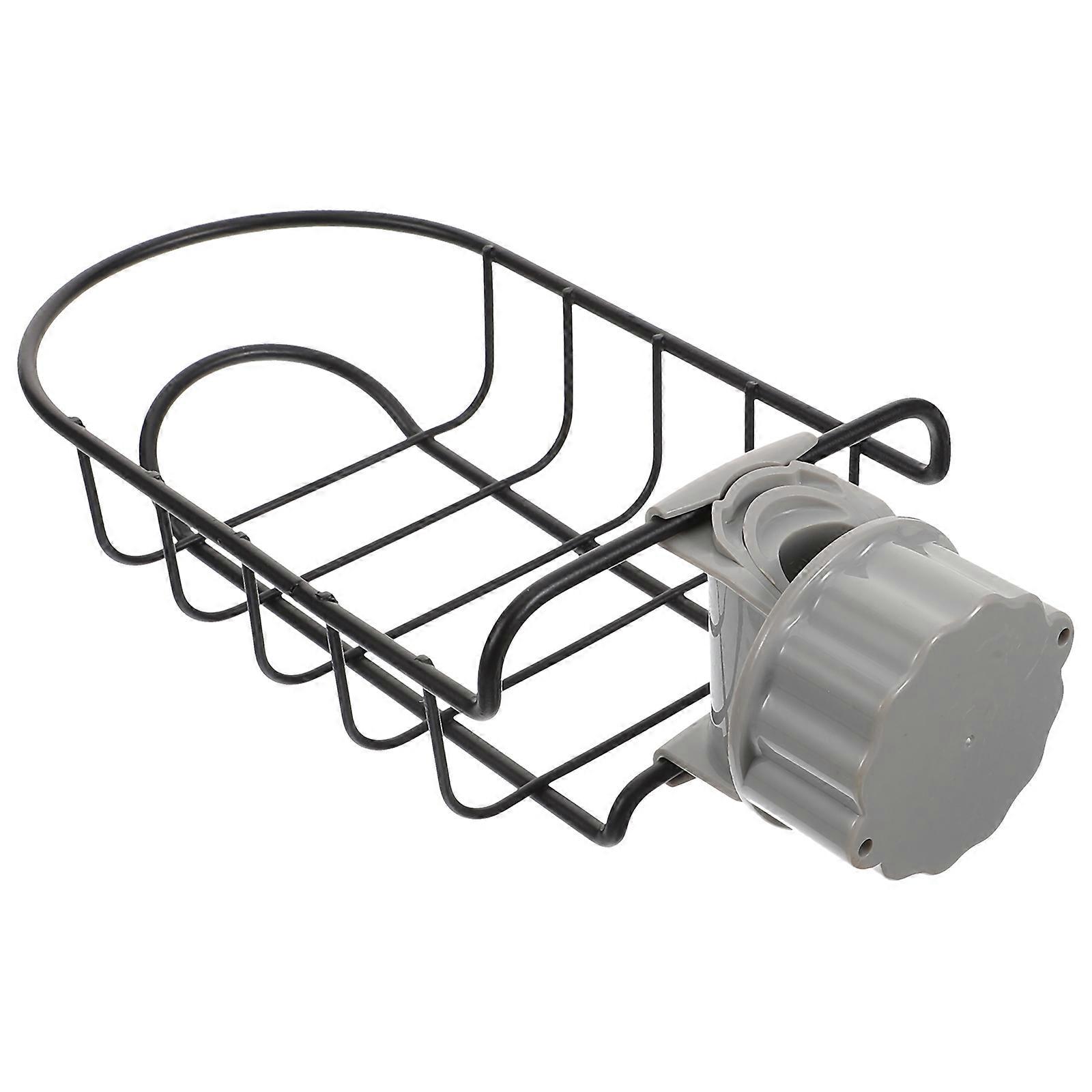 Sink Sponge Shelf Rectangular Iron Material Bathroom Accessories Drainer Shelf Filter Drainage Rack 1Set