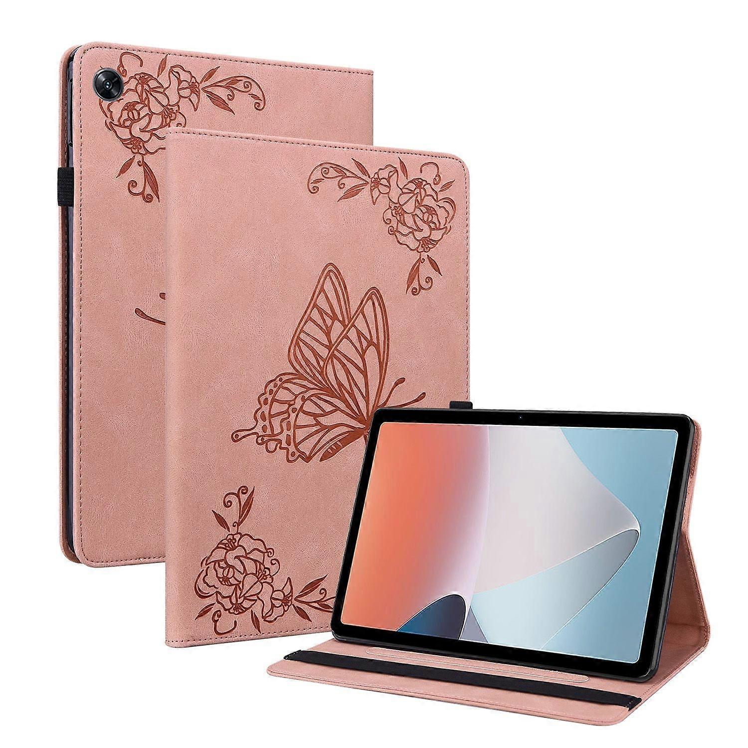 Butterfly Flower PU Case For OPPO Pad Air