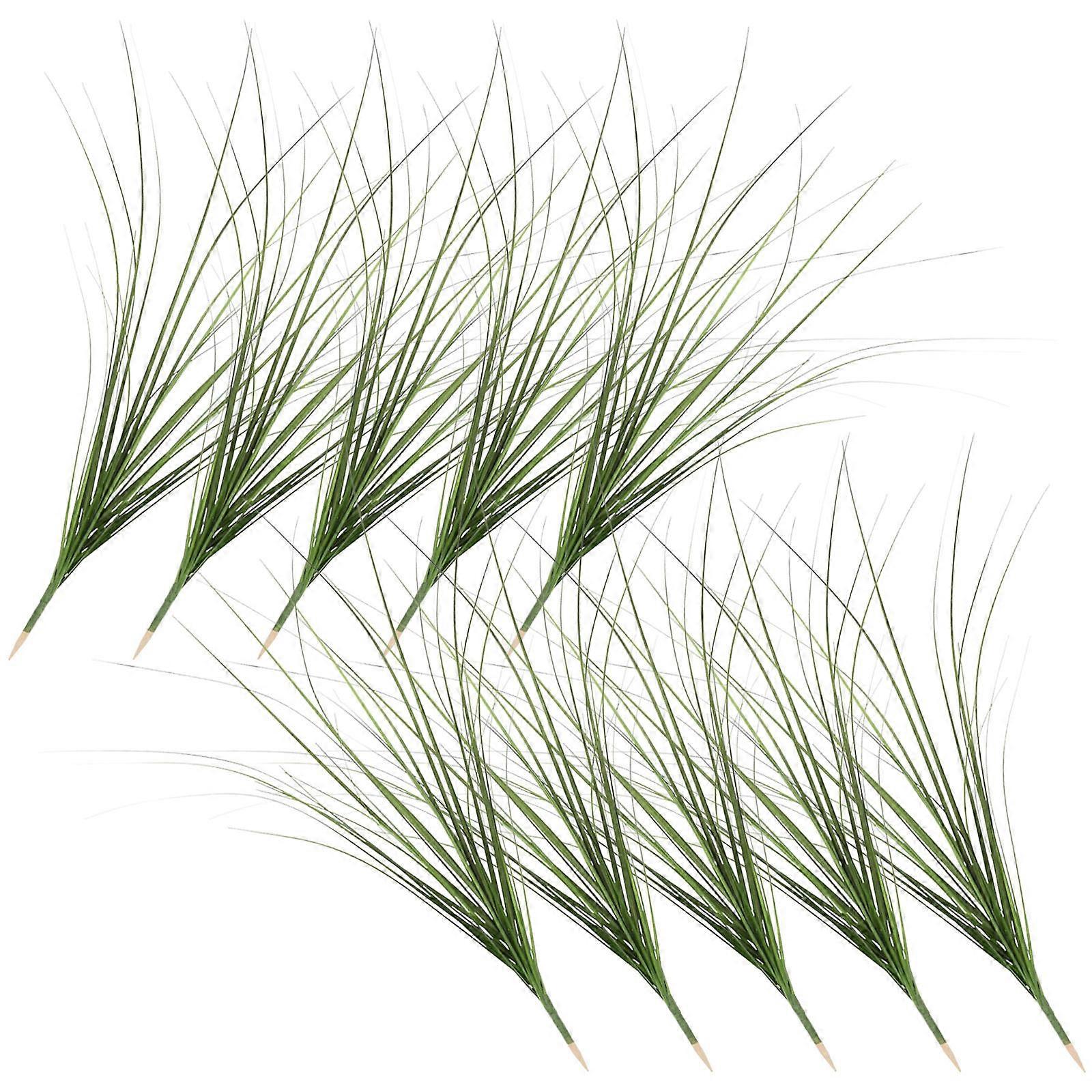 Simulazione Erba Artificiale Verde Bulk Office Decor 10 Pz