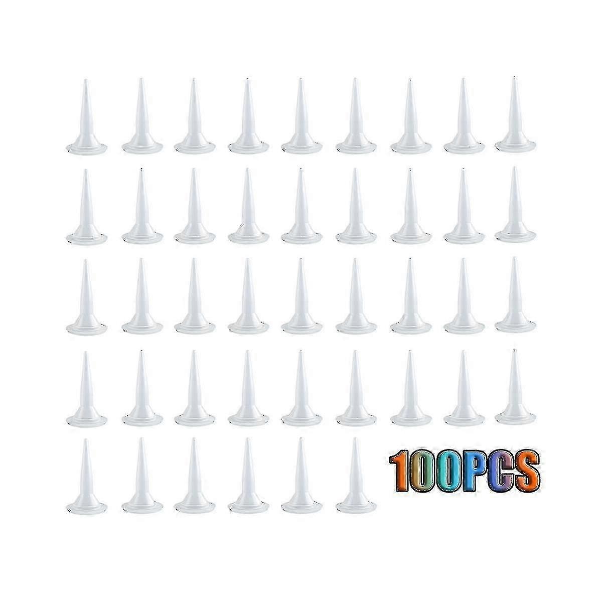 100 PCS Plastic Structure Caulking Nozzles Extender Caulk Nozzle Tip Tool for Caulk Nozzles Applica