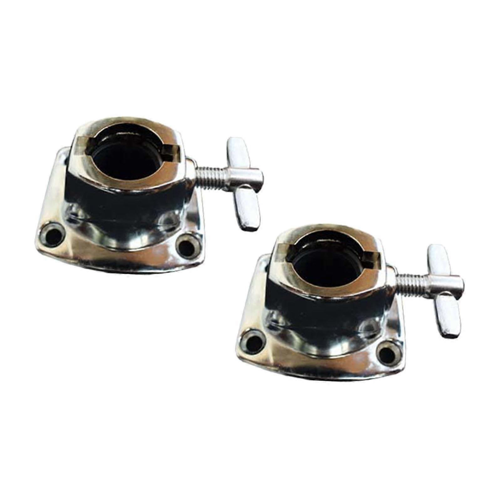 2x Tom Cymbal Holder Clamp Bass Drum Tom Holder for Drum Set