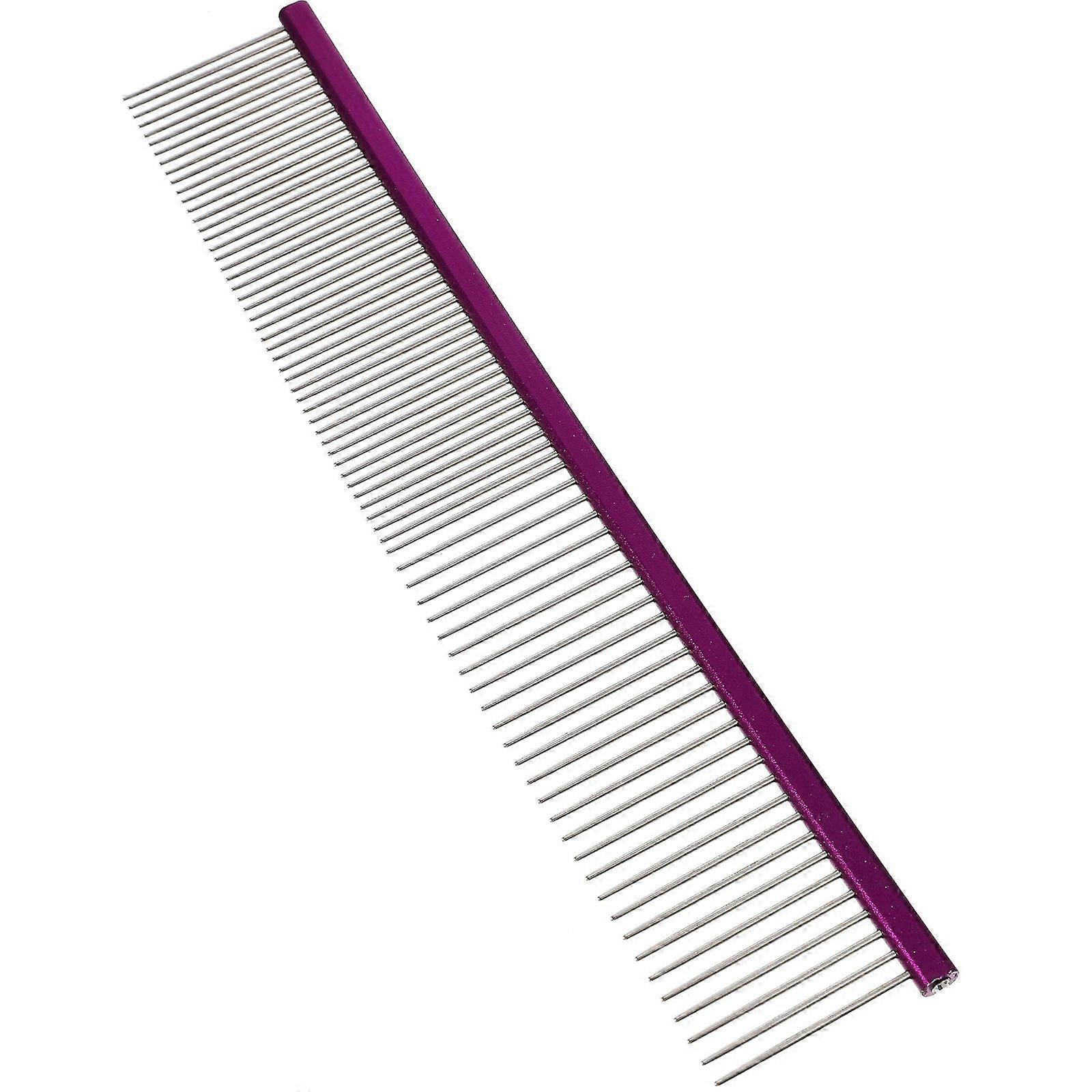 Multi-Function Pet Hair Comb Stainless Steel Dog Grooming Tool Pet Supply Reduces Bacteria Growth 1Pack