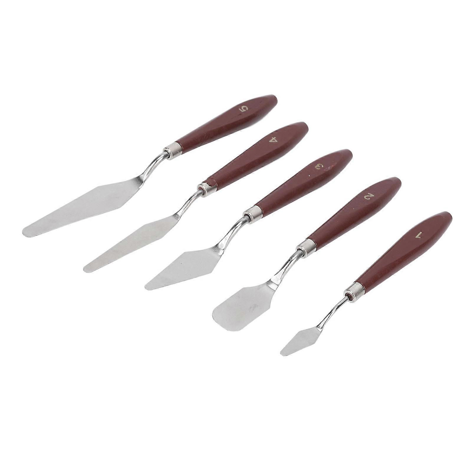 5 Pcs Wax Spatulas Multifunction Cake Icing Spatula Mixing Scraper For Decorating Baking