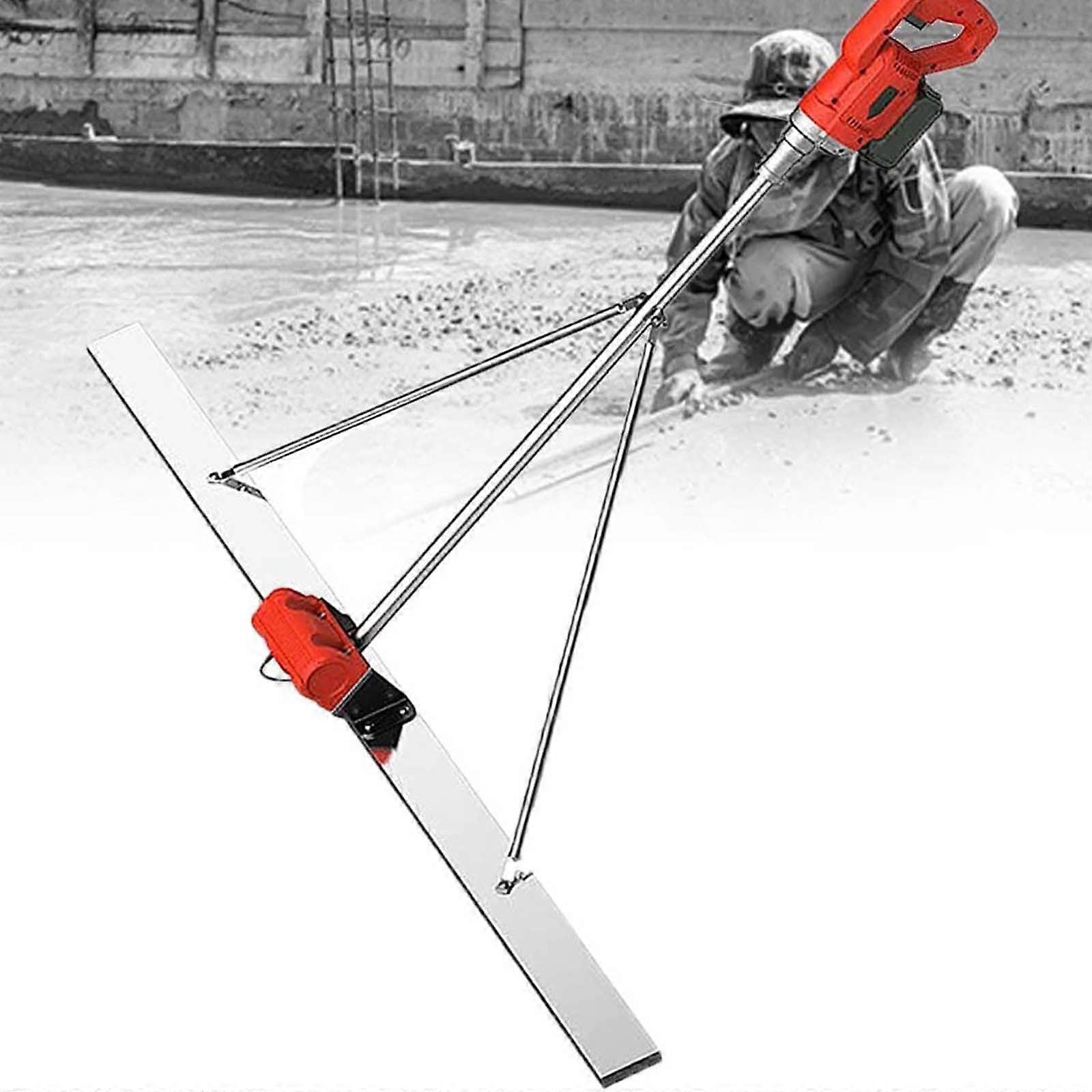 Power Concrete Screed Vibration Set – Batterypowered, cordless electric concrete surface leveling ruler, finishing tool for smoother screed finishes.