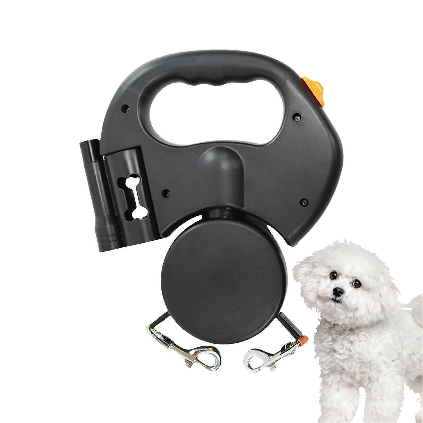 Retractable Dog Leash with Ergonomic Handle for Medium Dogs, Black