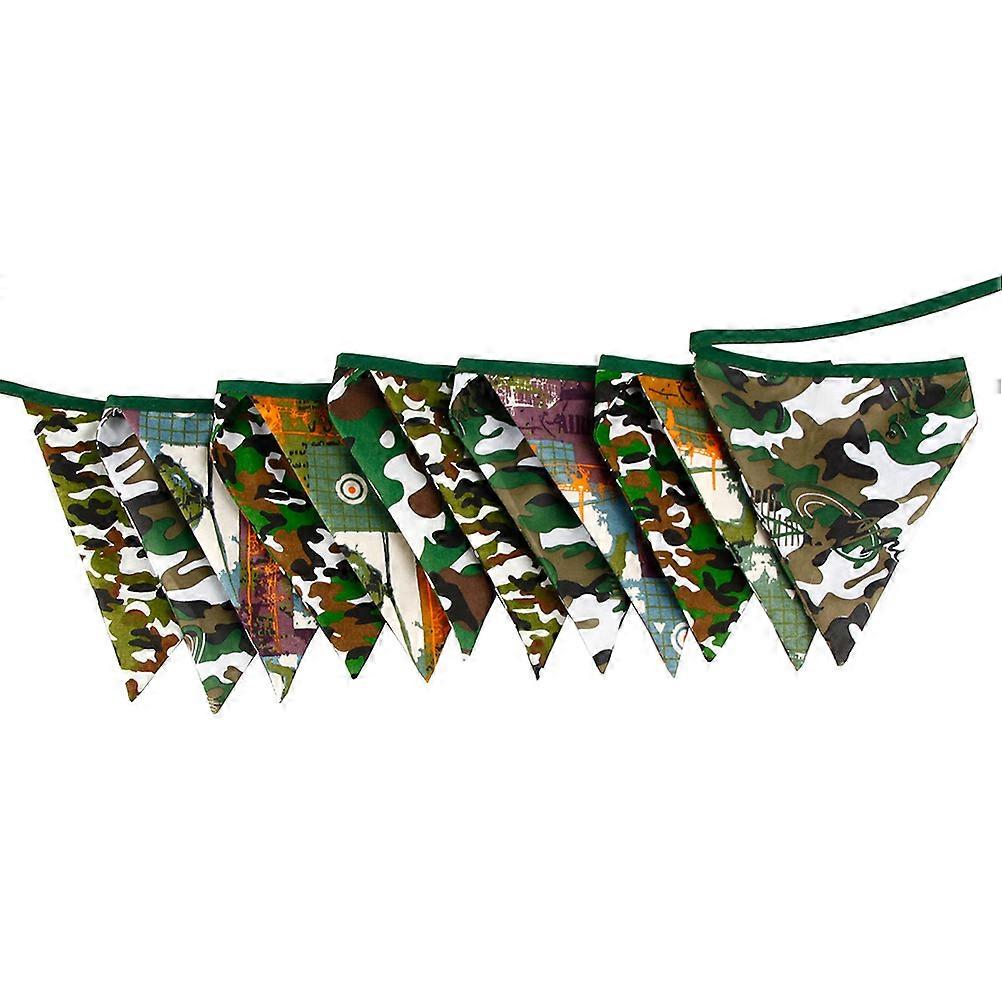 Camouflage Fabric Banner Washable Reusable for Decorating Assorted Color 3.2M