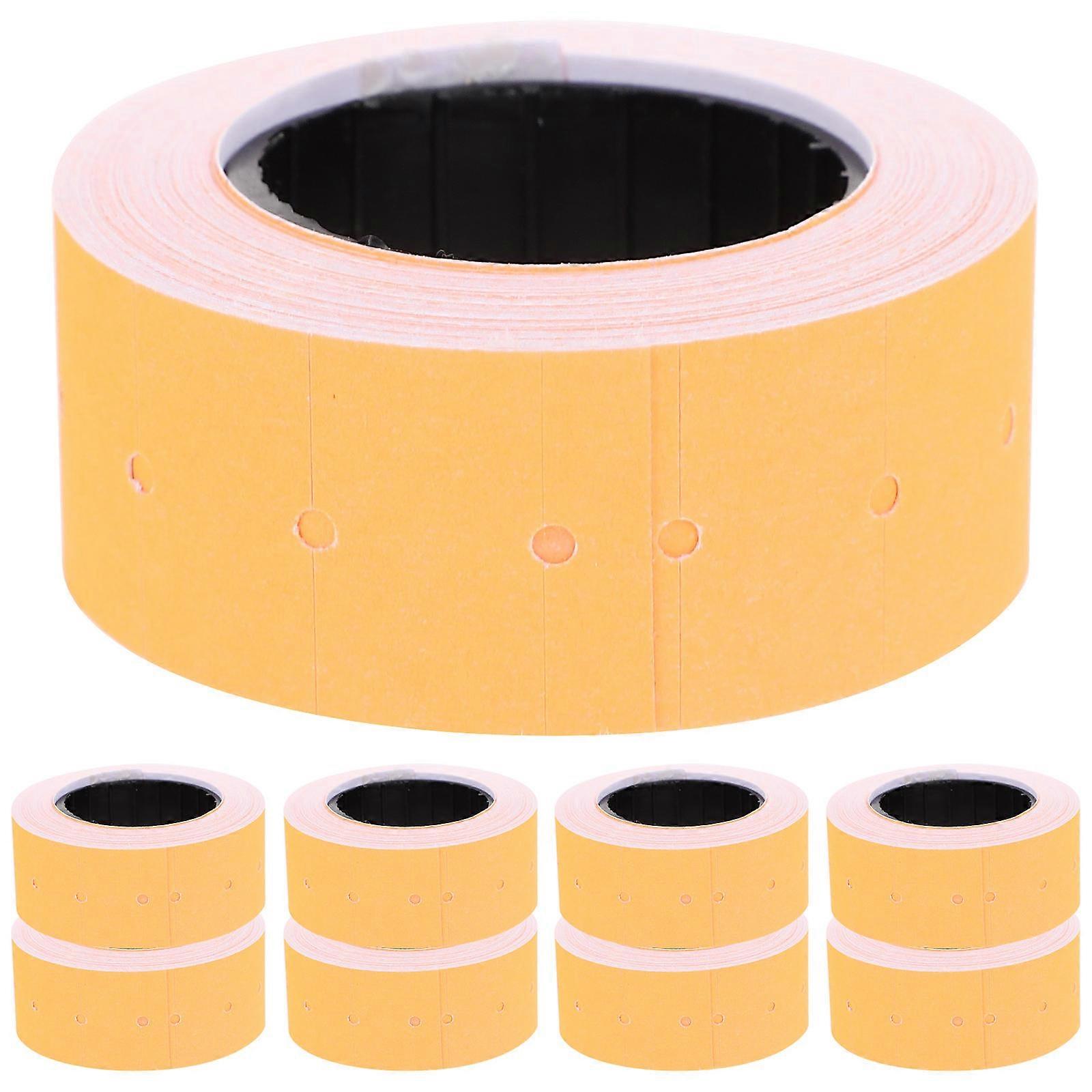 10 Rolls Tag Machine Label Paper Tag Marker Label Stickers Supermarket Label Stickers for Markets