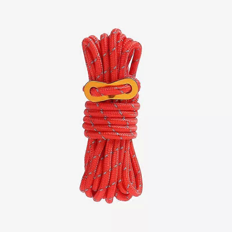 fitness 4m Reflective Guy Lines Tent Cord Dia 4mm with Adjuster Tensioner Outdoor Camping Guyline Rope for Tent Tarp Backpack Hiking