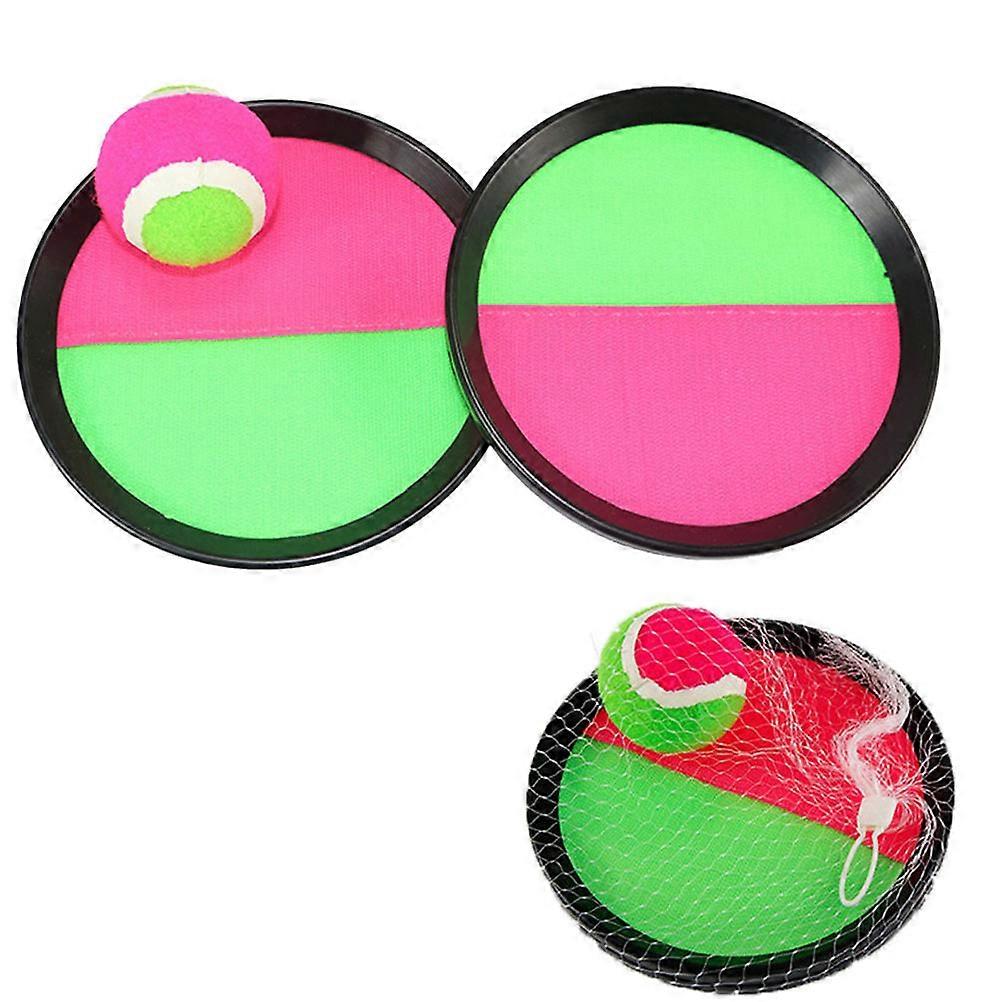 Throw Catch Bat Game Set Sport Bat Style Summer Activities Gross Motor Skills 2Pack
