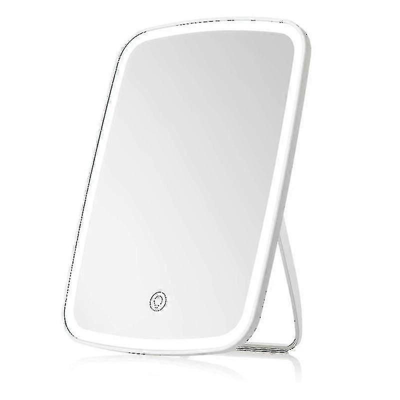 Touch Screen LED Makeup Mirror with Adjustable Brightness and USB Charging