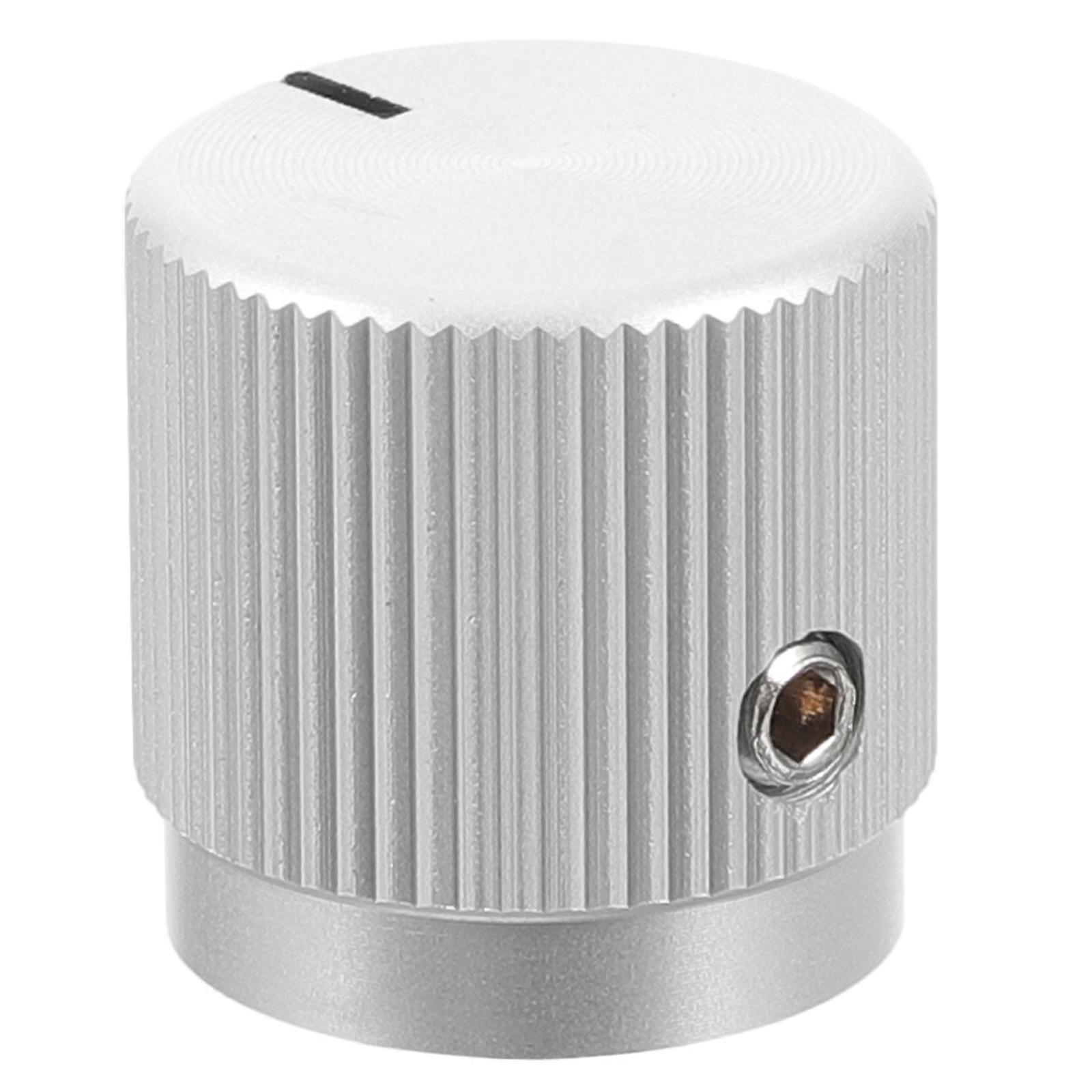 Aluminum Control Knobs Tone Control Knob Silver 1.5X1CM Volume Control 1Set