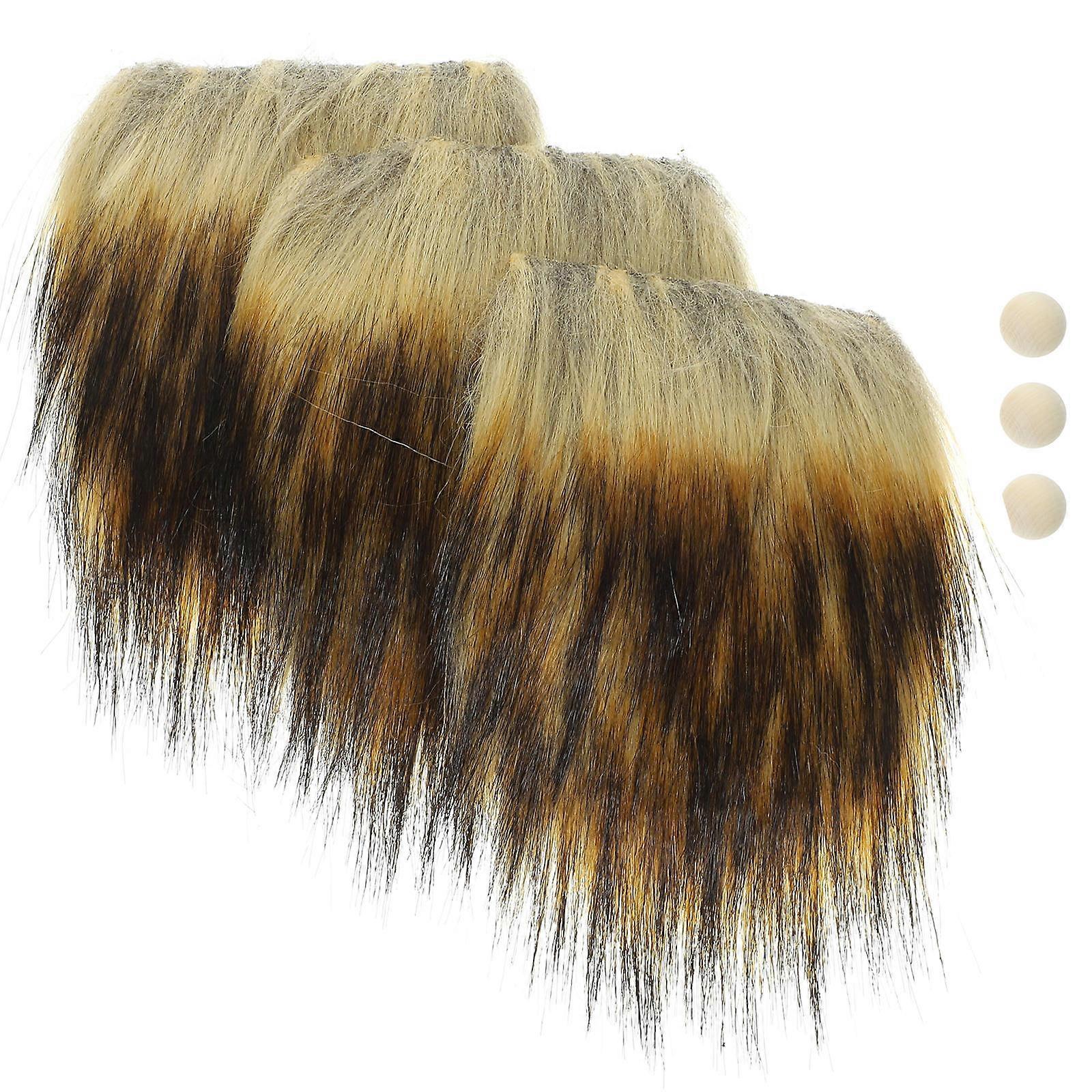 3 Sets Gnome Beard Faux Material For DIY Projects Christmas Crafting Adults Gnome Making Unique Design