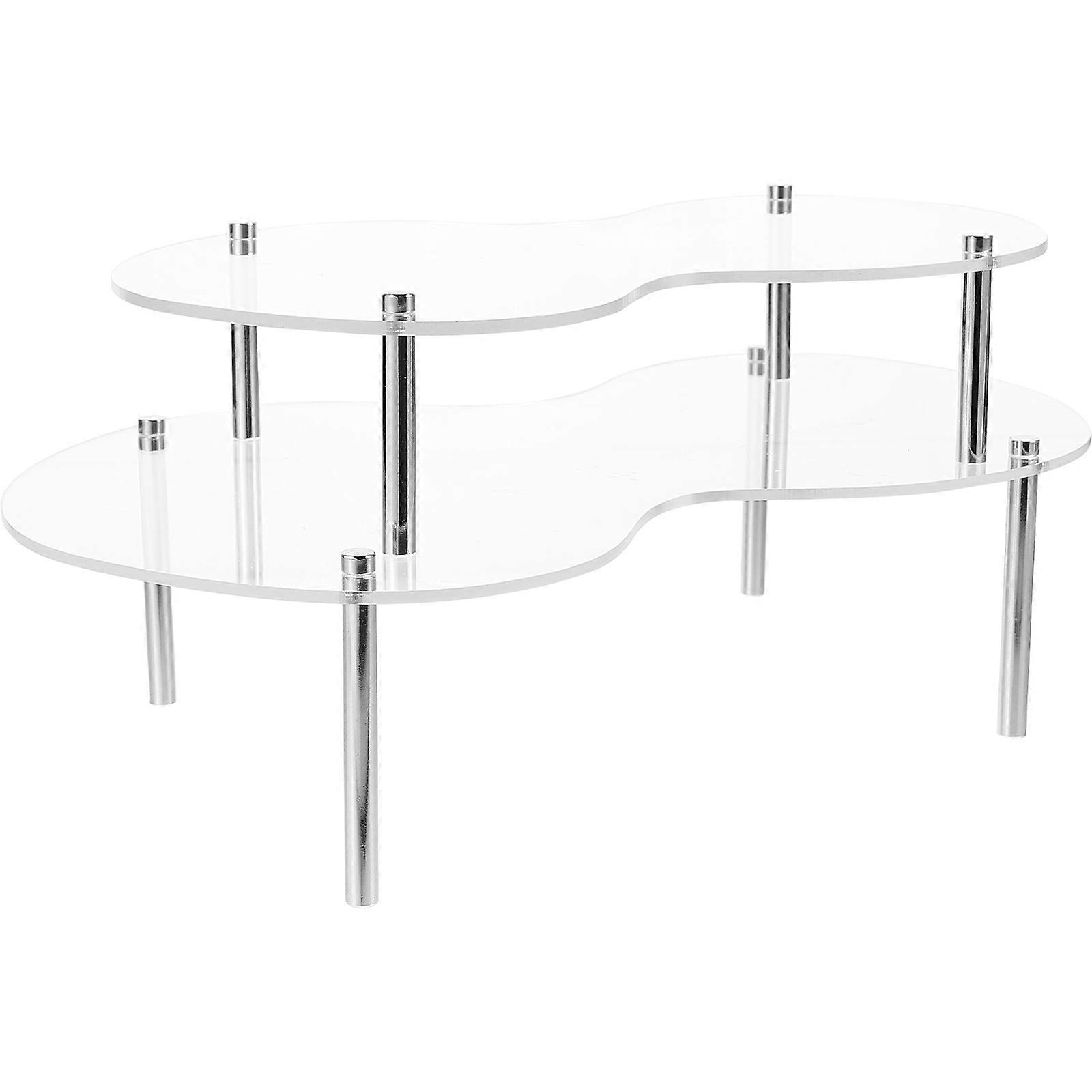 Dessert Display Stand Cake Dessert Holder Multi-tiered Acrylic Item Security 1Set