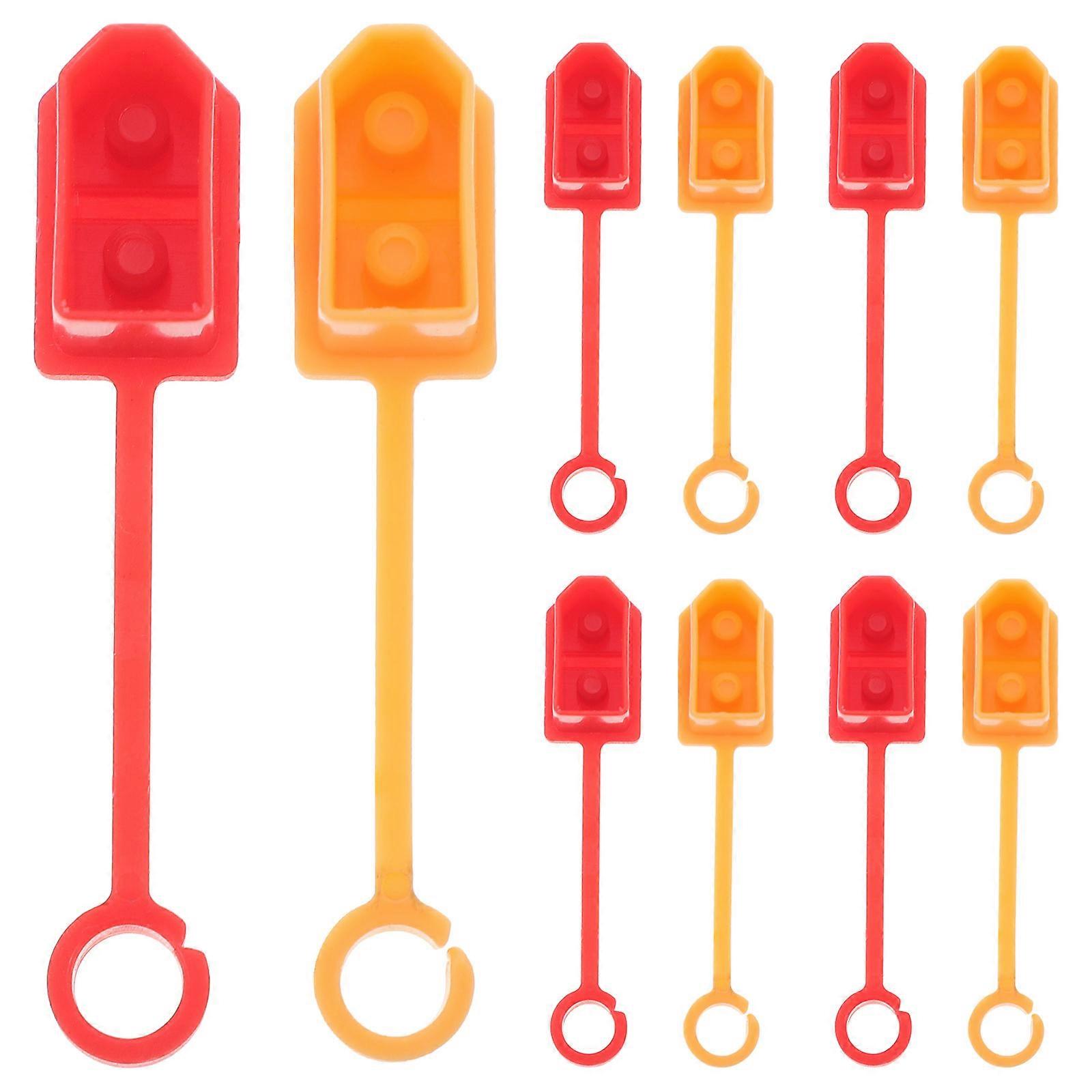 Plug Protectors Dustproof Covers for RC Battery Connectors Insulated Caps to Prevent Short Circuit Rust and Liquid Damage Yellow and Red Set for