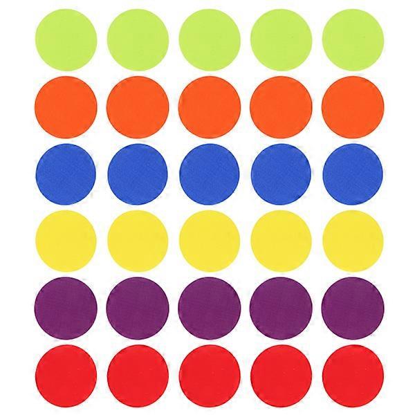 30 pcs Carpet Spot Markers Portable Multicolored Floor Dots Circles Marker for Classroom Kindergarten