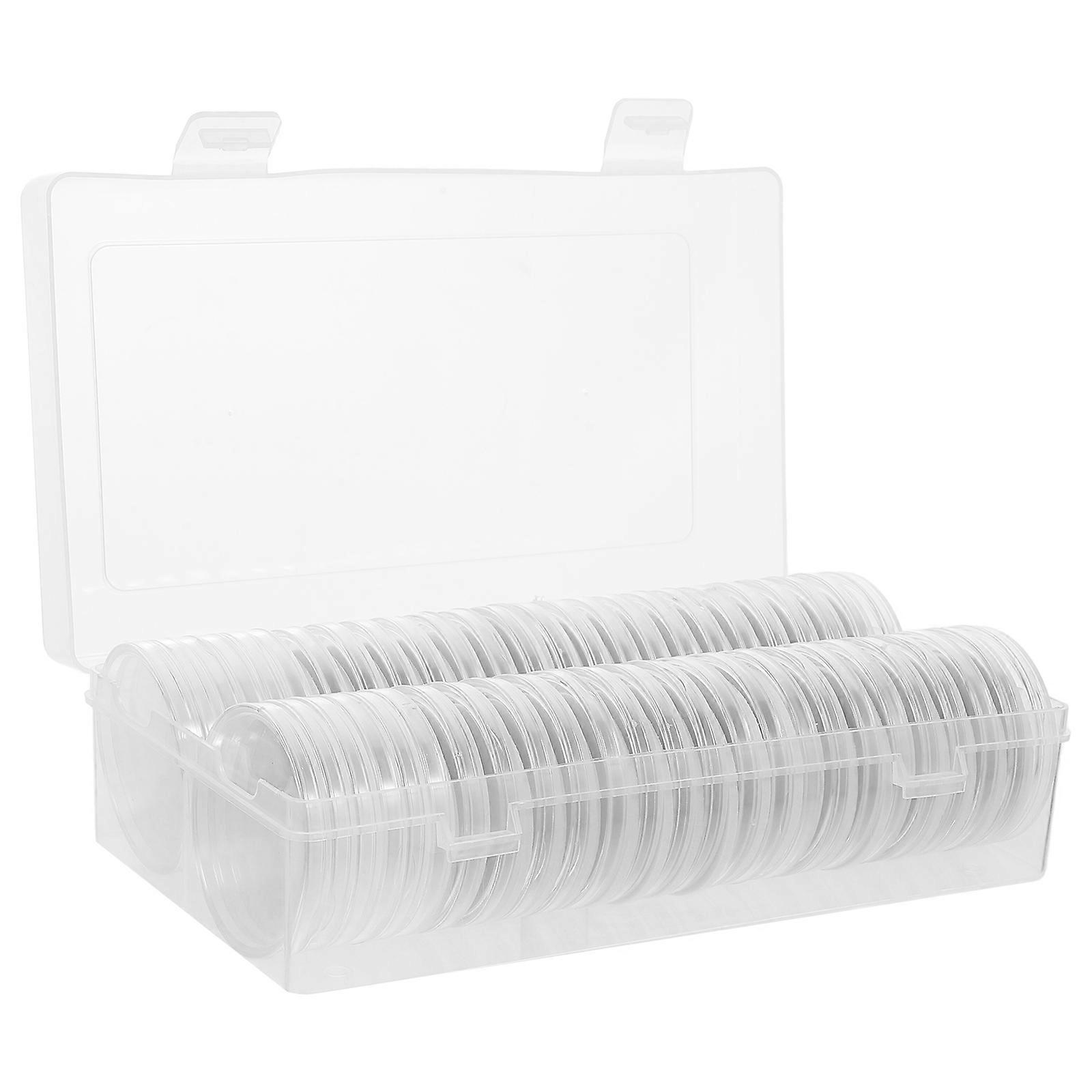 Hard Coin Storage Coin Organizer for Collectors 1Set Plastic Transparent Holder