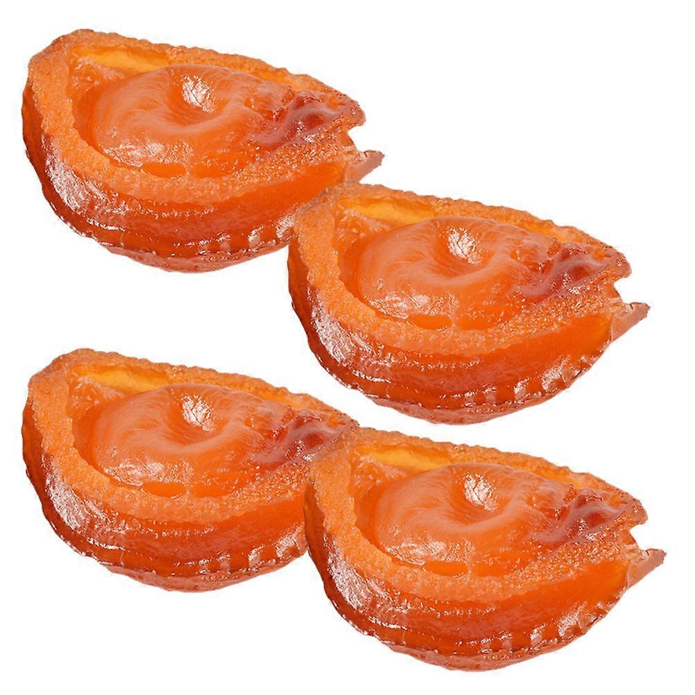 Simulation Abalone Model for Decoration 4Pcs Lifelike Brown PVC Props