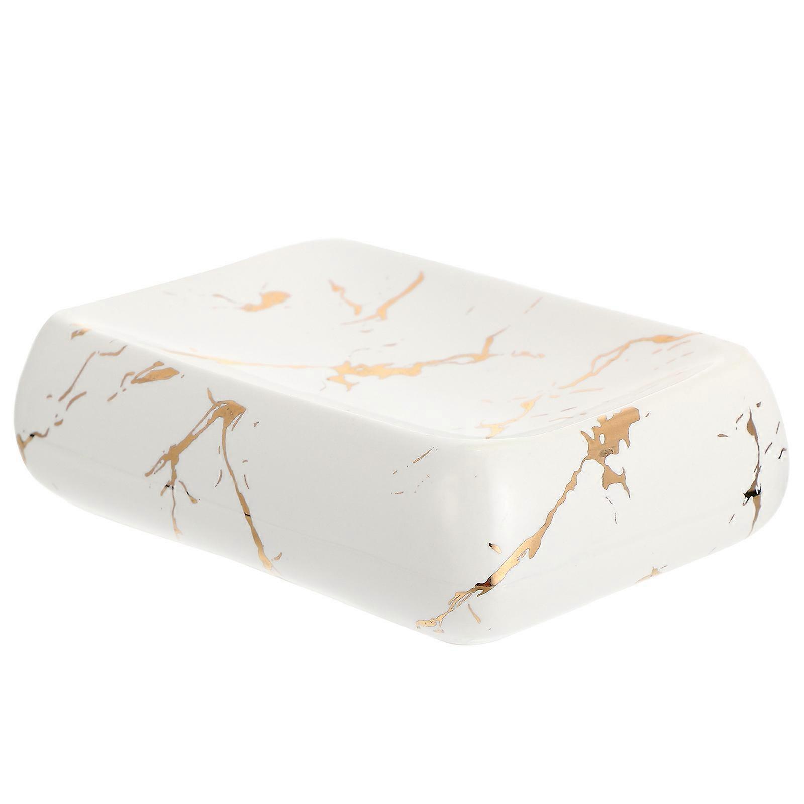 Here's a refined and appealing product description for your **Ceramic Soap Dish**:
**Elegant White Ceramic Soap Dish – Stylish & Practical