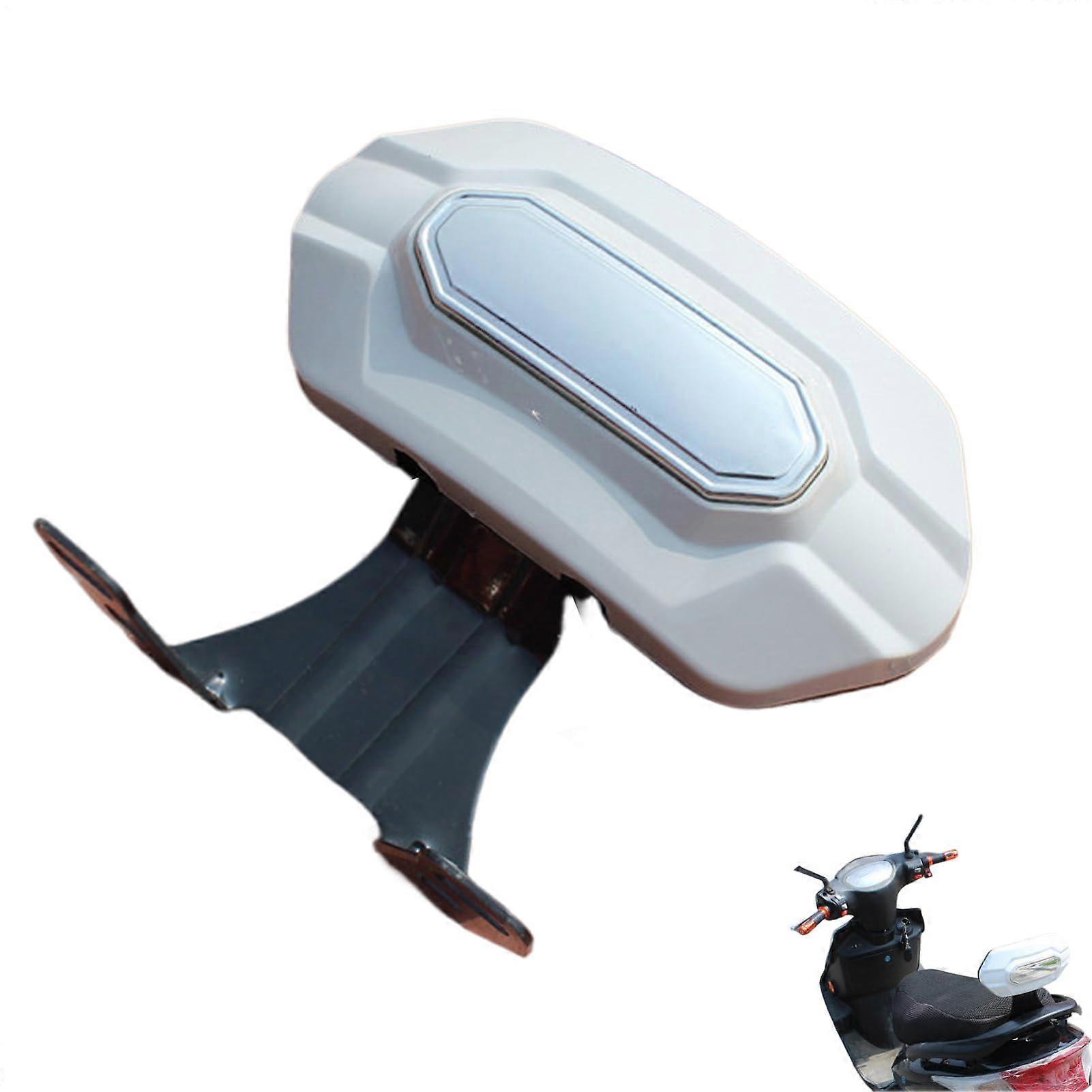 Motorcycle Backrest Support Lightweight, Comfortable for Bike Seats Removable, Easy Installation, White