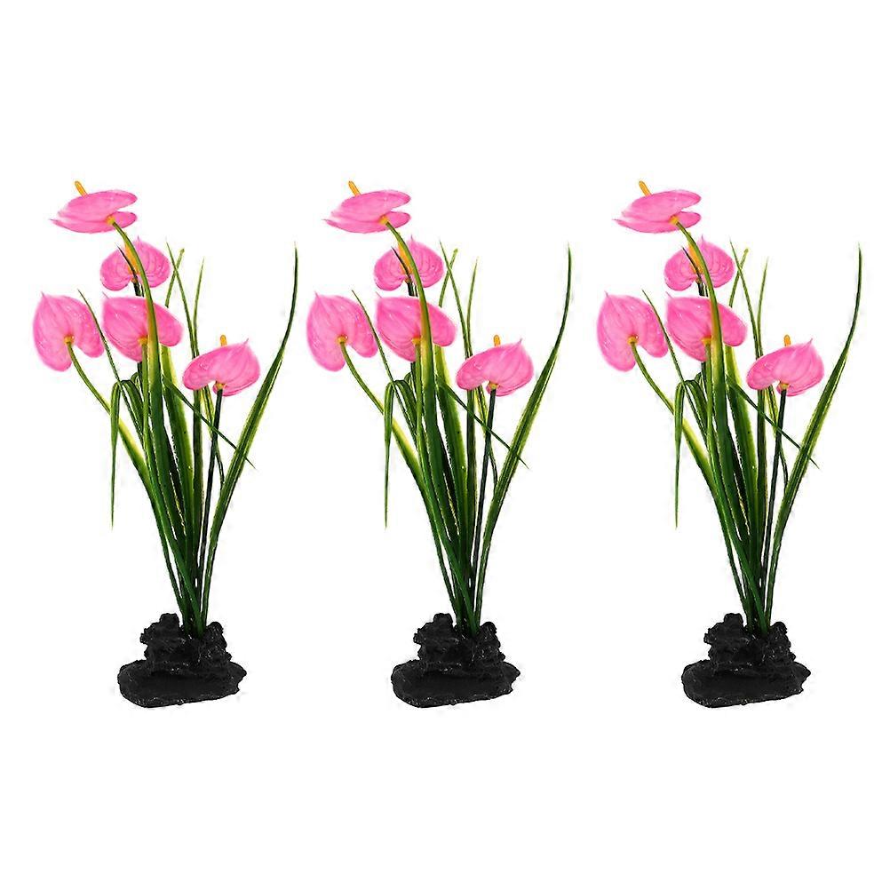 تزيين طبق بارد على الطراز الياباني 3 قطع مثالية لديكور الطاولة تتميز بالشكل باللون الوردي النابض بالحياة