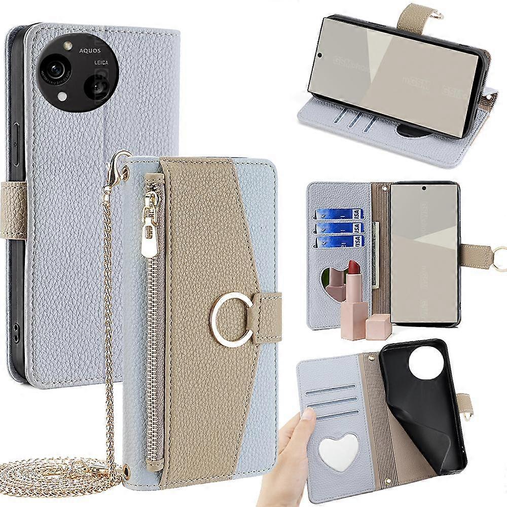 Crossbody Litchi Texture Leather Phone Case