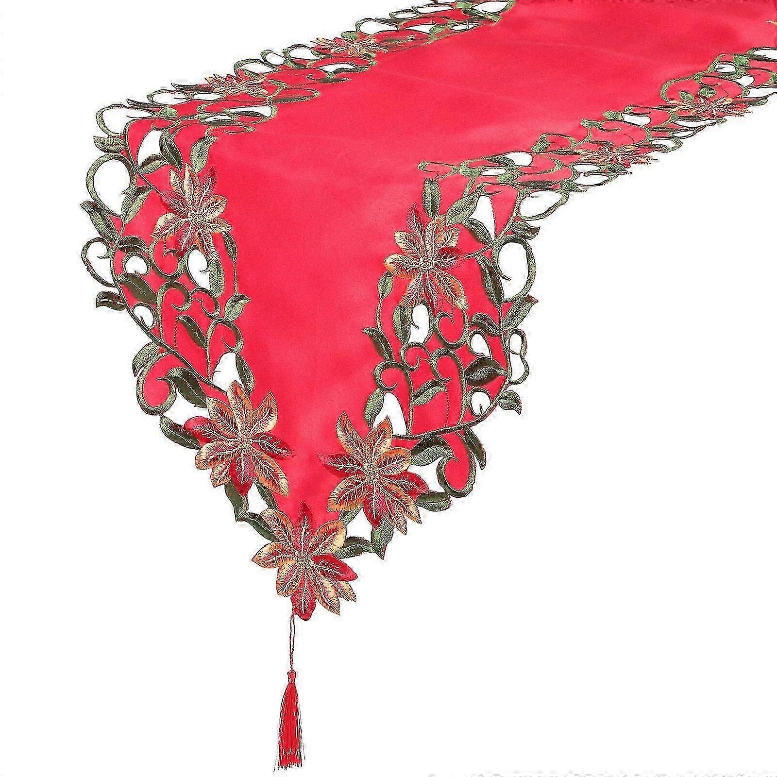 Christmas Theme Table Runner and Table Cloth for Festive Party Decorations