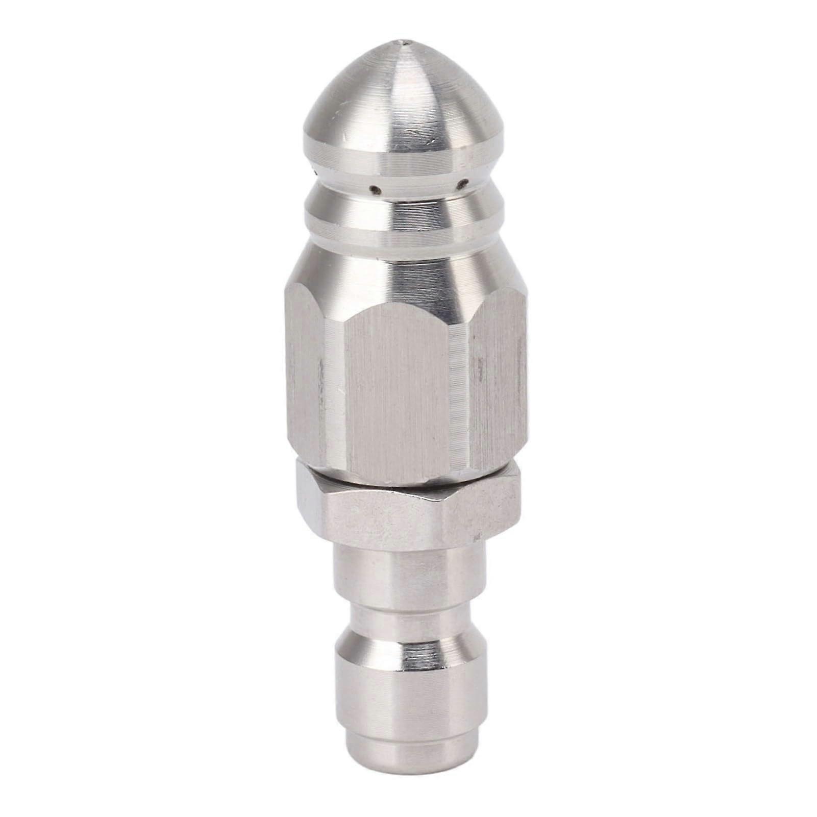 56mm wastewater jet nozzle 5000psi stainless steel sewer jet nozzle with 1 front and 6 rear nozzles for unclogging