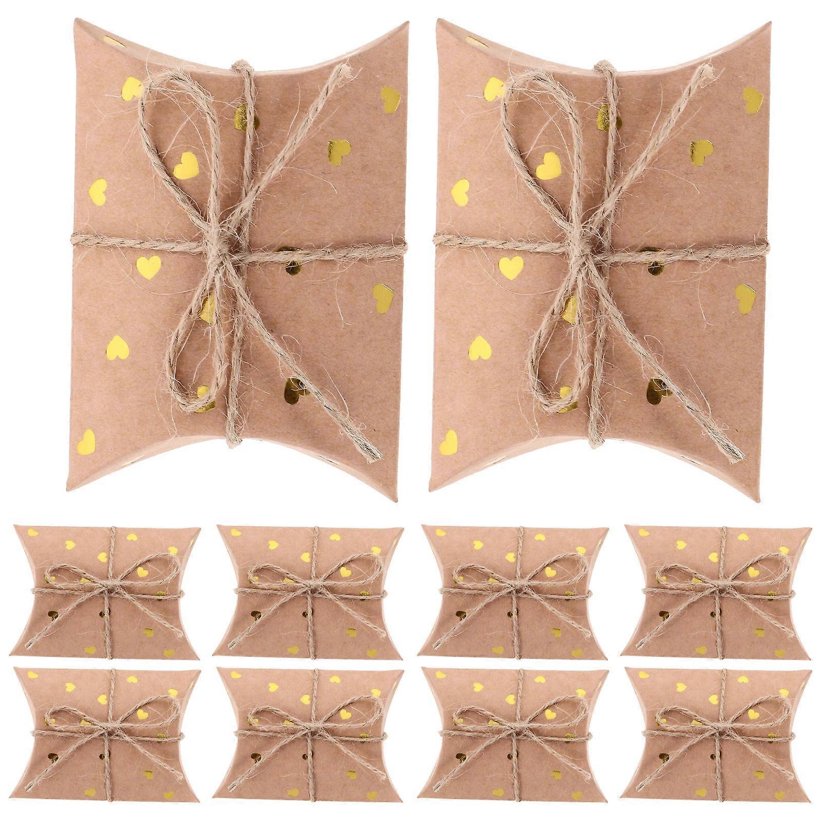Durable Kraft Paper Boxes for Home Use Light Brown Small Size Perfect for Candy Storage and Party Favors 1 Set