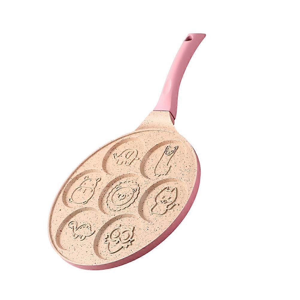 Pink Non-stick Egg Frying Pan For Creative Cooking Fun With Children 1Set