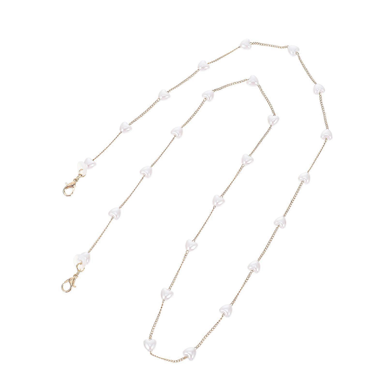 Pearl Beaded Earphone Strap Lightweight Lanyard for Sports & Everyday Use Stylish Earpiece Accessory