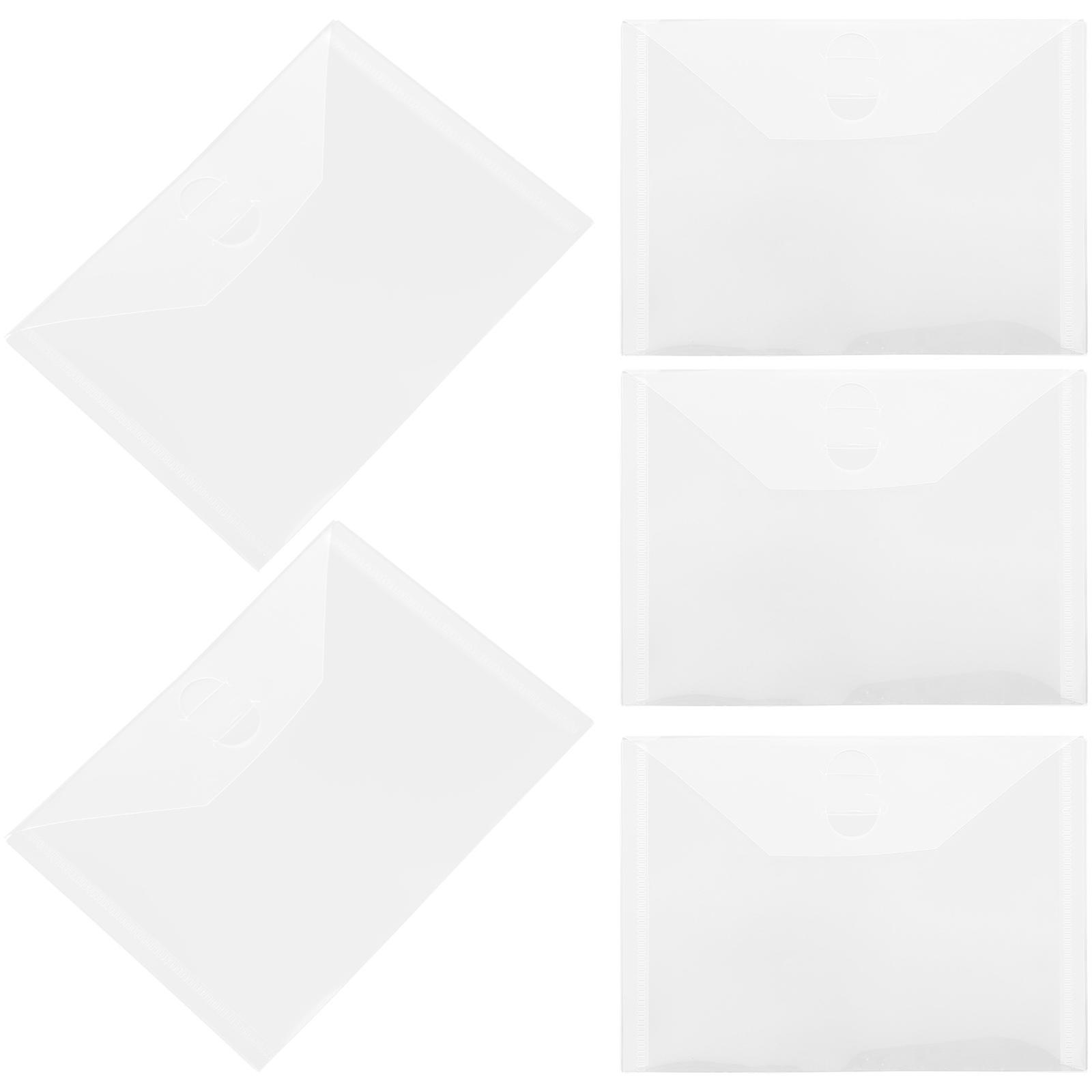 5pcs Transparent Stencil Storage Bags for Documents and Templates – Clear Design with Easy Access for Crafting and Organizing