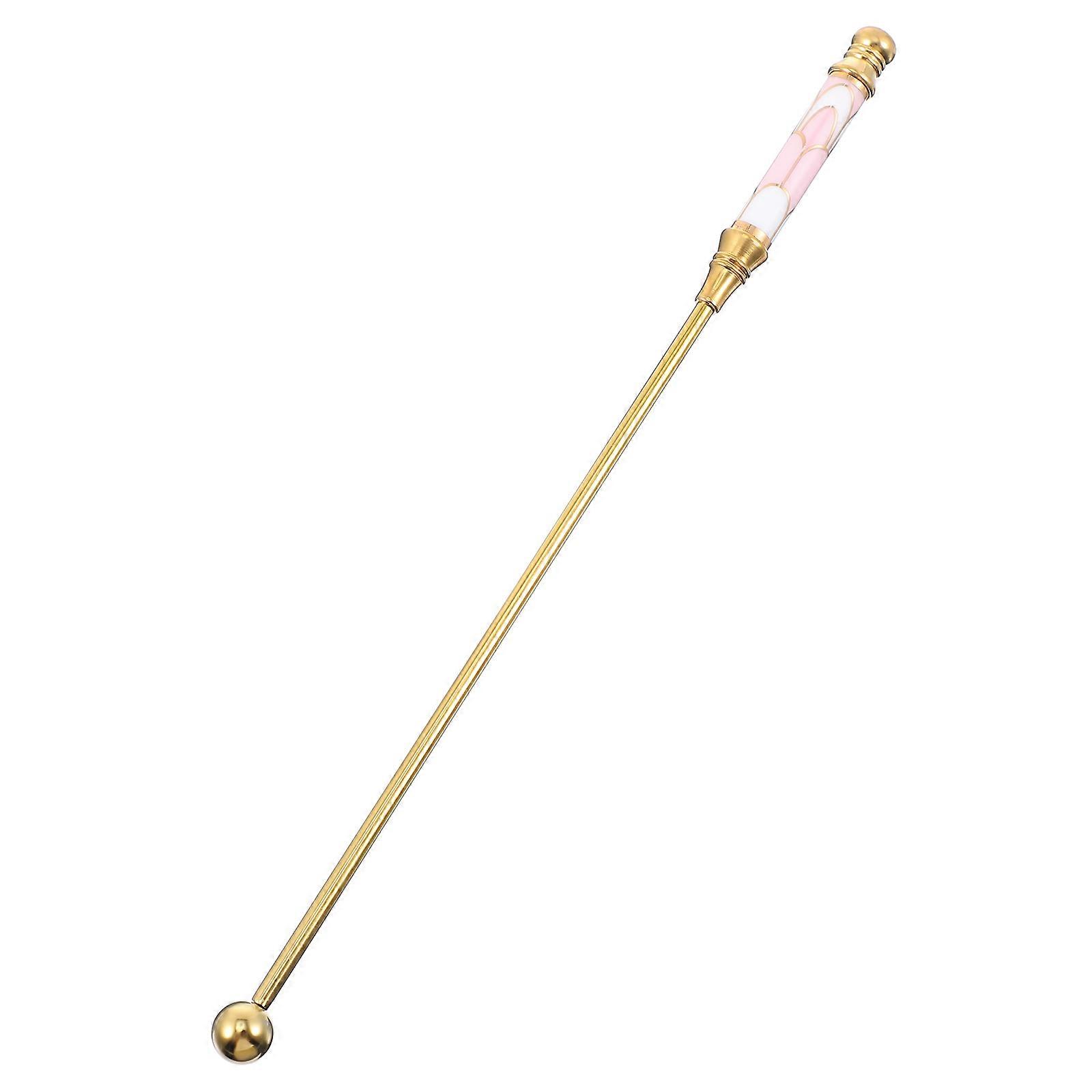 Practical Stirring Rob for Bar Ceramic Handle in Pink 1Pcs