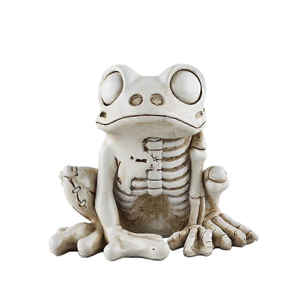 Frog skeleton model, Halloween animal skeleton statue, realistic, terrifying animal skeleton, ornaments Ref: 4183