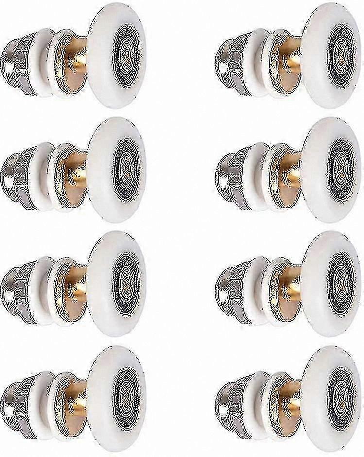 8-Pack 23mm Replacement Wheels for Sliding Shower Doors