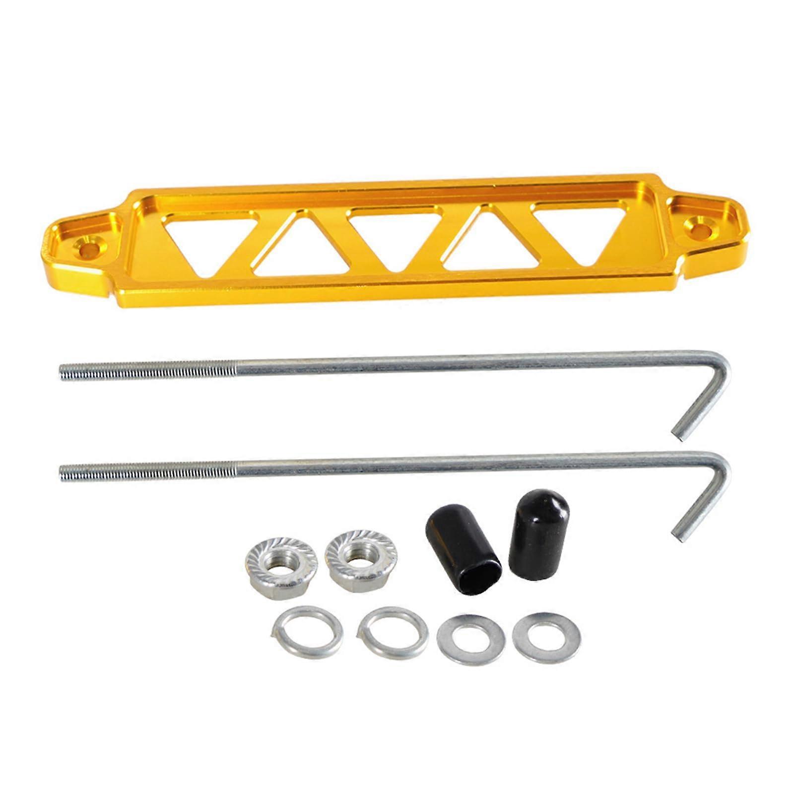 Aluminium Motor Battery Mounting Bracket 5 Hole Triangle Structure General Purpose Gold Color Durable Design